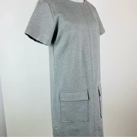 Banana Republic Gray Ponte Front Pocket Dress Medium - Picture 4 of 13